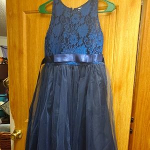 Girls size 8-14 navy blue dress